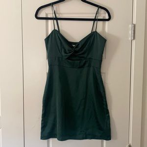 Green Slip mini dress